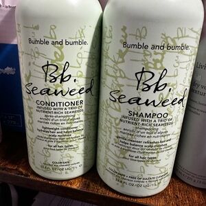 Bumble and bumble Seaweed 1 Liter Shampoo and Conditioner. BIG bottles.